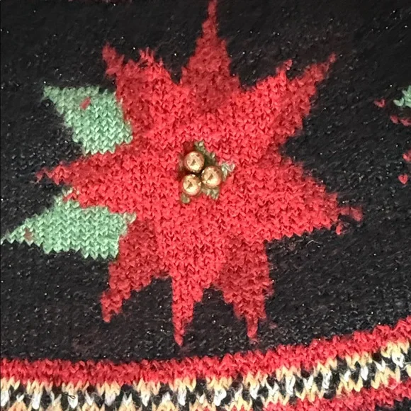 3/$20 Festive Black and Red Holiday Sweater - Picture 2 of 6